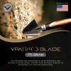 Vantage Point Archery VPA 1 1/4" 3 Blade 175 Grain 3-Blade Broadhead, Screw-in, 1045 Carbon Tool Steel 50-52 Rockwell, 3 Pack, Made in The USA view 2
