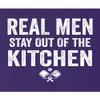 5X-Large Purple Mens Real Men Stay Out of The Kitchen Pickleball Funny T-Shirt view 3