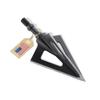 VPA 1 1/8" 3 Blade 100 Grain Vented 3-Blade Broadhead, Screw-in, 1045 Carbon Tool Steel 50-52 Rockwell, 3 Pack, Made in The USA view 1