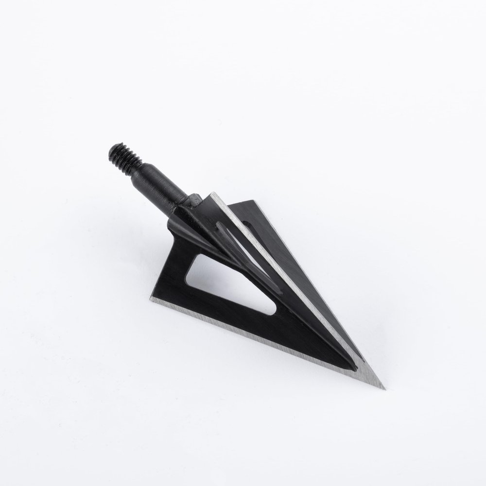 VPA 1 1/4" 3 Blade 150 Grain Vented 3-Blade Broadhead, Screw-in, 1045 Carbon Tool Steel 50-52 Rockwell, 3 Pack, Made in The USA
