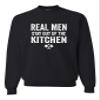 3X-Large Black Mens Real Men Stay Out Of The Kitchen Pickleball Funny Sweatshirt Crewneck view 1