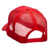 Black Shark Embroidered Solid Cotton Prostyle Twill Mesh Cap - Red OSFM view 3