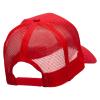 Black Shark Embroidered Solid Cotton Prostyle Twill Mesh Cap - Red OSFM view 4