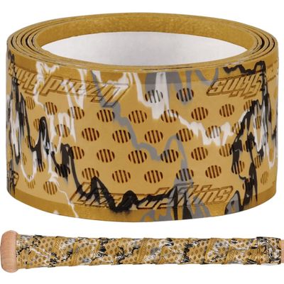 Lizard Skins DSP Ultra 0.5mm Bat Grip Next-Gen Durasoft Polymer Baseball & Softball Bat Tape (Gold Camo)