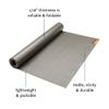 Hugger Mugger Tapas Travel Yoga Mat - Graphite - Super Portable and Durable, Textured Sticky Surface, May be Folded or Rolled, Packable, Economical view 2