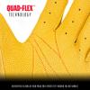Franklin Sports MLB Batting Gloves - CFX Pro Adult + Youth Batting Gloves Pair - Baseball + Softball Gear - Premium Pro-Quality Leather - Yellow Highlight - Adult Extra Large view 4