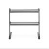 ZIVA 2-Tier 6 Pair Hexagon Dumbbell Rack - Gym, Home Storage Rack  Heavy Gauge Steel Frame  Holds 6 Pairs of Dumbbells, Black Powder Coated Finish (Dims: H: 33", W: 48", L: 17", Wt: 53lb) view 3