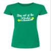 Small Kelly Green Women Stay Out of The Kitchen Play Pickleball Funny Gift Deluxe Soft T-Shirt view 2