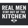 5X-Large Black Mens Real Men Stay Out of The Kitchen Pickleball Funny T-Shirt view 3