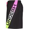 Under Armour Men's Volley Swim Trunks, UPF 50+ Sun Protection, Drawstring Closure & Elastic Waistband, Black Breeze, MD view 3