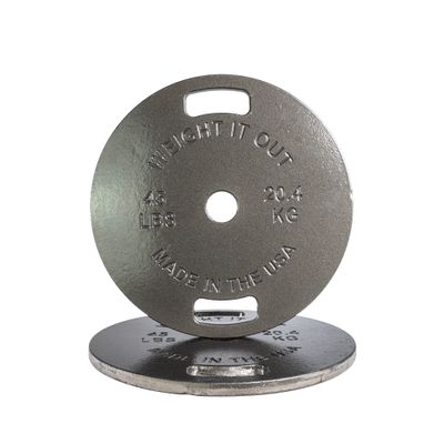45lb Cast Iron Clear Coated Weight Plate Pair