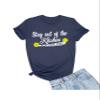 5X-Large Navy Blue Mens Stay Out of The Kitchen Play Pickleball Funny Gift T-Shirt view 1