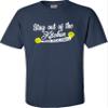 5X-Large Navy Blue Mens Stay Out of The Kitchen Play Pickleball Funny Gift T-Shirt view 3