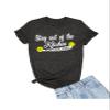X-Large Heather Black Mens Stay Out of The Kitchen Play Pickleball Funny Gift T-Shirt view 1
