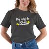 X-Large Heather Black Mens Stay Out of The Kitchen Play Pickleball Funny Gift T-Shirt view 2