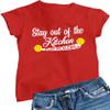 XX-Large Red Women Stay Out of The Kitchen Play Pickleball Funny Gift T-Shirt view 1