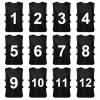 TopTie Sets of 12 (#1-12, 13-24) Numbered Scrimmage Training Vests Sports Pinnies for Adult/Youth-Black[#1 to 12]-XL view 1
