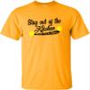 5X-Large Gold Mens Stay Out of The Kitchen Play Pickleball Funny Gift T-Shirt view 3