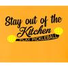 5X-Large Gold Mens Stay Out of The Kitchen Play Pickleball Funny Gift T-Shirt view 4