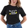 5X-Large Black Mens Stay Out of The Kitchen Play Pickleball Funny Gift T-Shirt view 2