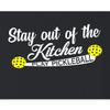 5X-Large Black Mens Stay Out of The Kitchen Play Pickleball Funny Gift T-Shirt view 4