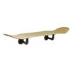 Floating Industrial Style Skateboard Deck Shelf with Pipe Mounting System  Custom Made Indoor Skate Shelving - Maple Wall Mount - 7.75" Stained Purple Bottom view 1