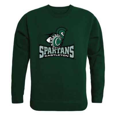 W Republic Castleton Spartans College Crewneck Pullover Sweatshirt, Adult Unisex, Forest Green, Medium - NCAA Officially Licensed Apparel