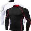 2/3 Pack Men's Compression Shirts Long Sleeve Workout Shirts Mock Turtleneck Athletic Base Layer Active Undershirts Tops view 1