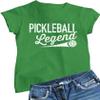 3X-Large Kelly Green Women Pickleball Legend Funny Gift Idea T-Shirt view 1