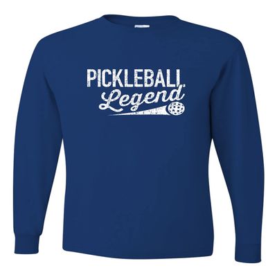 3X-Large Royal Mens Pickleball Legend Funny Gift Idea Long Sleeve T-Shirt