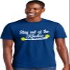 Large Royal Mens Stay Out of The Kitchen Play Pickleball Funny Gift Deluxe Soft T-Shirt view 2