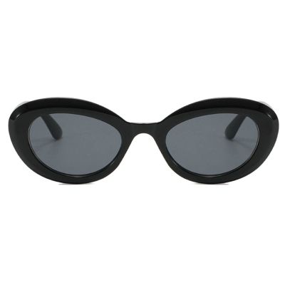 80s Oval Sunglasses for Women Men,Trendy 70s Vintage Retro Fashion Cat Eye Sun Glasses UV400 (black)