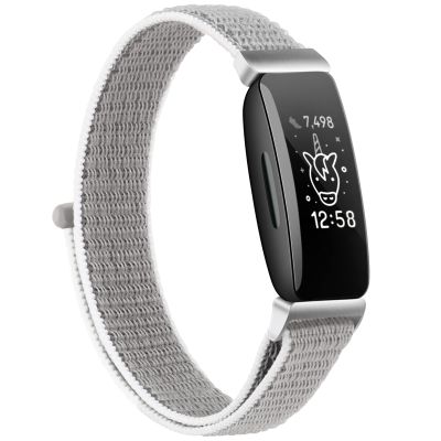 Nylon Ace 3 Bands Compatible with Fitbit Ace 3 Straps - Soft Skin-Friendly Breathable Ace 3 Bands for Watch Band Wrist Strap Bracelet Accessories (Gray)