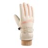 Snow Gloves for Men Winter Premium Leather Work and Downhill Ski Gloves Leather Mitten Waterproof Men Women Motorcycle (Beige, A) view 1