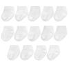 Fruit of the Loom Baby 14-Pack Grow & Fit Flex Zones Cotton Stretch Low Cut Socks - Unisex, Girls, Boys (0-6 Months, White) view 1