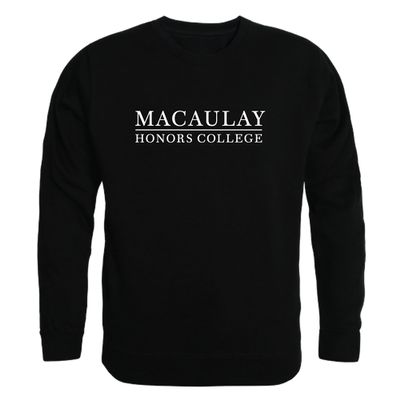 W Republic Macaulay Macaulay College Crewneck Pullover Sweatshirt, Adult Unisex, Black, Medium - NCAA Officially Licensed Apparel