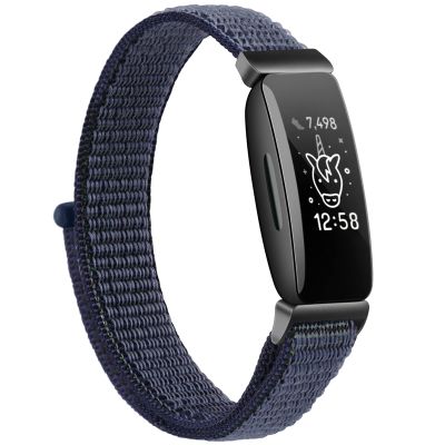 Nylon Ace 3 Bands Compatible with Fitbit Ace 3 Straps - Soft Skin-Friendly Breathable Ace 3 Bands for Watch Band Wrist Strap Bracelet Accessories (Blue Green)