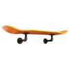 Floating Industrial Style Skateboard Deck Shelf with Pipe Mounting System  Custom Made Indoor Skate Shelving - Maple Wall Mount - 7.75" Neon Orange view 4