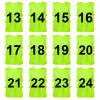 TOPTIE Sets of 12 (#1-12, 13-24) Numbered Scrimmage Training Vests Sports Pinnies for Adult/Youth-Green[#13 to 24]-Adult view 1
