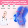 Volleyball Knee Pads for Girl Women, Knee Protector for Knee & Pain Relief. Calf Braces, Splints & Supports. Best Wide Knee supporter compression sleeve for Running Nurse Pregnant Pregnancy House Cleaner , Worker , Weight lifting , Dancer (Small) view 3