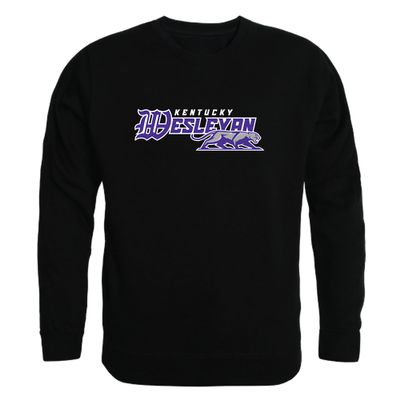 W Republic Kentucky Wesleyan Panthers College Crewneck Pullover Sweatshirt, Adult Unisex, Black, Large - NCAA Officially Licensed Apparel