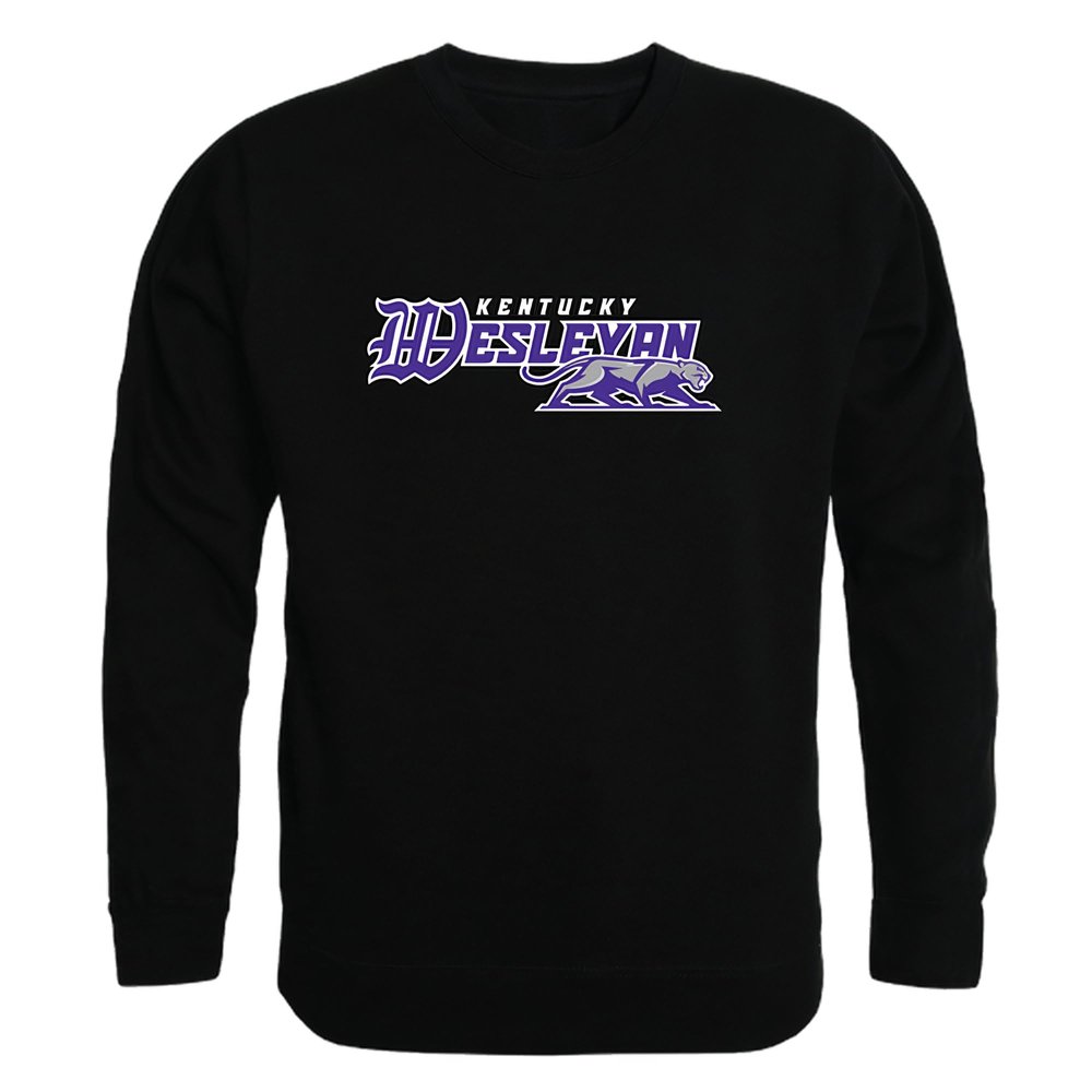 W Republic Kentucky Wesleyan Panthers College Crewneck Pullover Sweatshirt, Adult Unisex, Black, Large - NCAA Officially Licensed Apparel