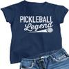 3X-Large Navy Blue Women Pickleball Legend Funny Gift Idea T-Shirt view 1