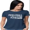 3X-Large Navy Blue Women Pickleball Legend Funny Gift Idea T-Shirt view 2