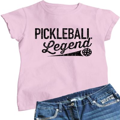 3X-Large Pink Women Pickleball Legend Funny Gift Idea T-Shirt