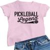 3X-Large Pink Women Pickleball Legend Funny Gift Idea T-Shirt view 1