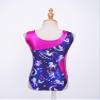 Jhaoyu Girls Kids Ballet Dance Gymnastics Leotards Outfits Sleeveless Printed Bodysuit Unitard with Metallic Shorts Set Navy Blue E 14 Years view 4