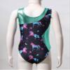 Jhaoyu Girls Kids Ballet Dance Gymnastics Leotards Outfits Sleeveless Printed Bodysuit Unitard with Metallic Shorts Set Dark Night E 12 Years view 3