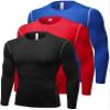 Mens Compression Shirts Workout Cool Dry Tops Sports Athletic Gym Base Layer Undershirt Running Basketball T Shirt view 1