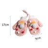 Girls Gloves Toddler Kids Children's Christmas Santa Warm Think Knit Winter Girls Boys Baby Gloves (White, One Size) view 3